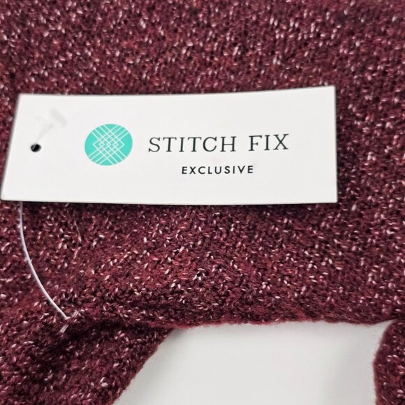 Pink Clover Women's Burgundy Open Front Rolled Cuff Cardigan Size SP NWT - Picture 11 of 16
